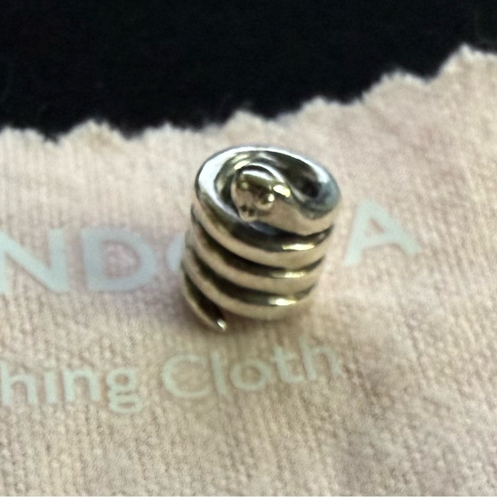 Pandora Silver Snake charm - Picture 2 of 3